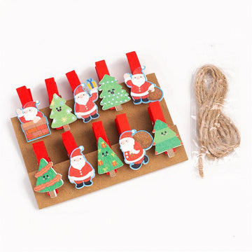 Mini cârlige decorative - set 10 bucăți