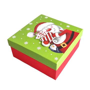 Cutii dreptunghiulare model 3D Magic Santa - set 3 bucăți