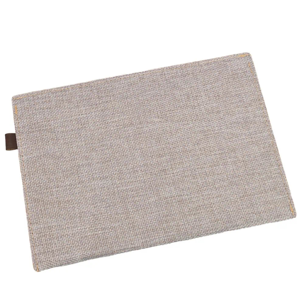 Plic textil cu capsă magnetică gri – organizare documente 23x16.5 cm - Atelierul RA